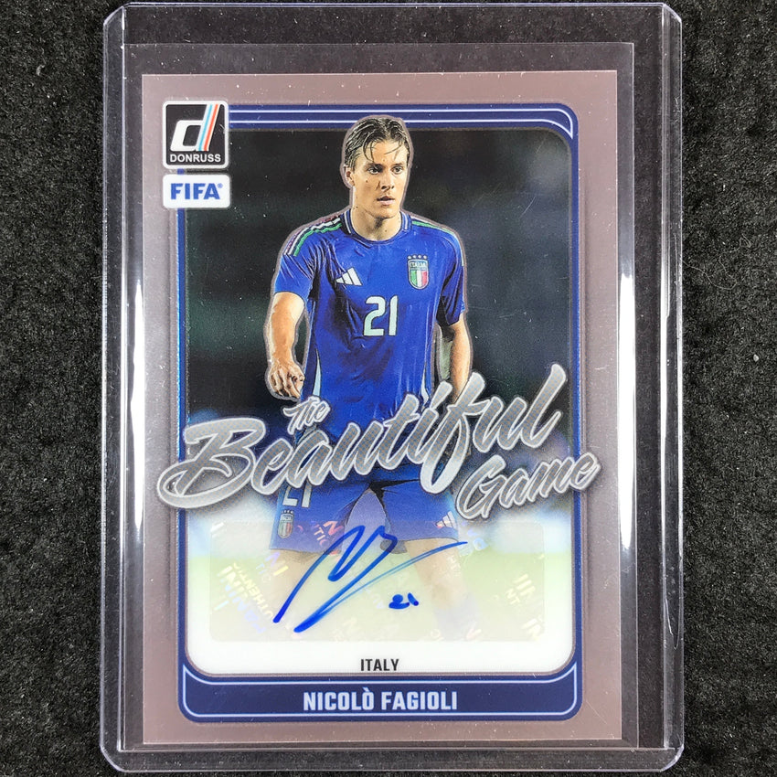 2024-25 Donruss Soccer NICOLO FAGIOLI The Beautiful Game Auto Base #NF