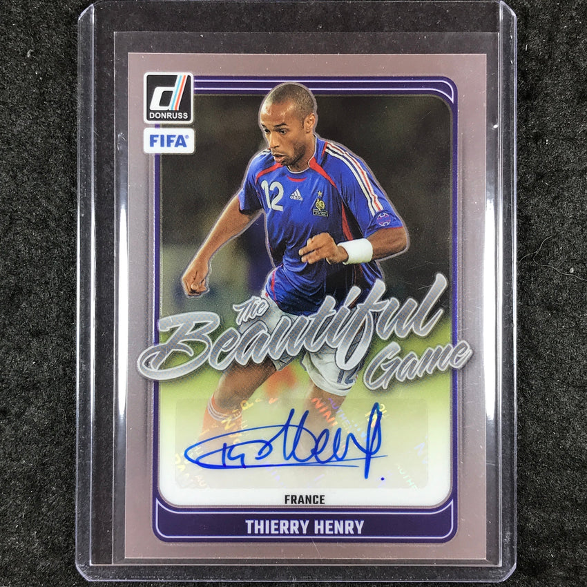 2024-25 Donruss Soccer THIERRY HENRY The Beautiful Game Auto Base #TH