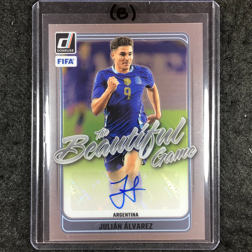 2024-25 Donruss Soccer JULIAN ALVAREZ The Beautiful Game Auto Base #JA (B)