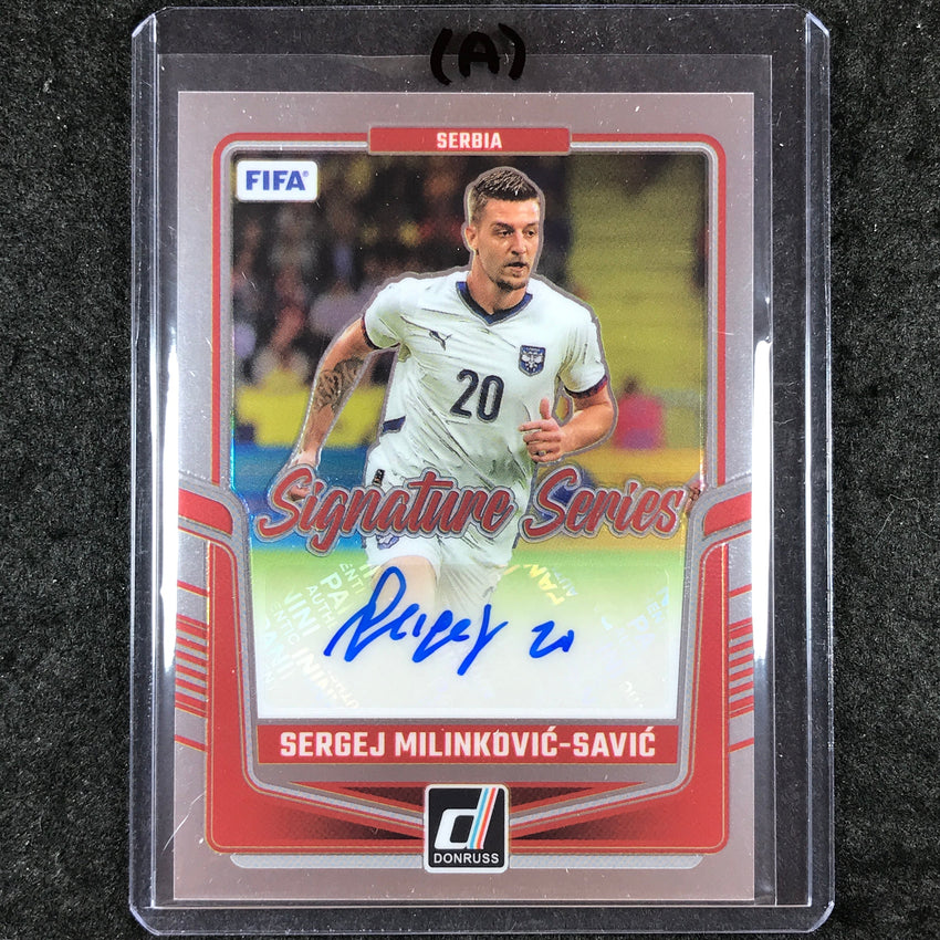 2024-25 Donruss Soccer SERGEJ MILINKOVIC-SAVIC Signature Series Auto #SMS (B)