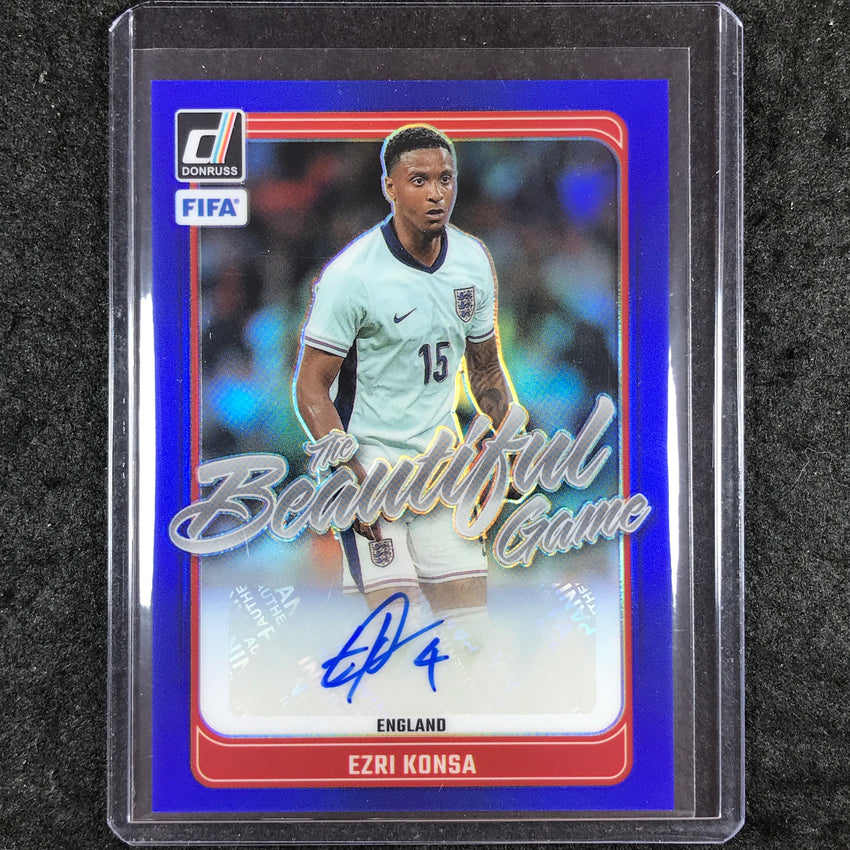 2024-25 Donruss Soccer EZRI KONSA The Beautiful Game Auto Blue 21/99