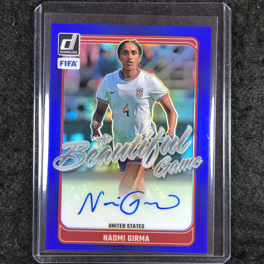 2024-25 Donruss Soccer NAOMI GIRMA The Beautiful Game Auto Blue 17/99