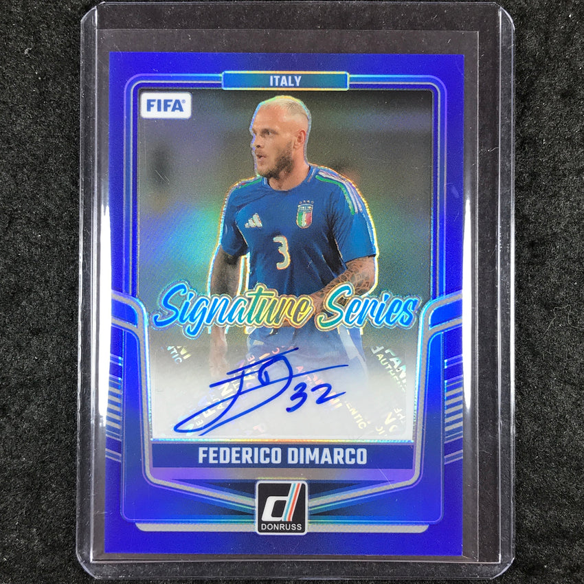 2024-25 Donruss Soccer FEDERICO DIMARCO Signature Series Auto Blue 22/99