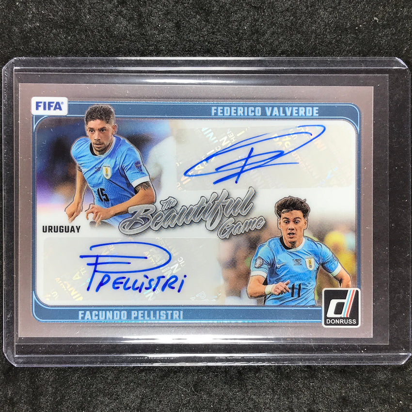 2024-25 Donruss Soccer VALVERDE FACUNDO PELLISTRI Beautiful Game Dual Auto #U
