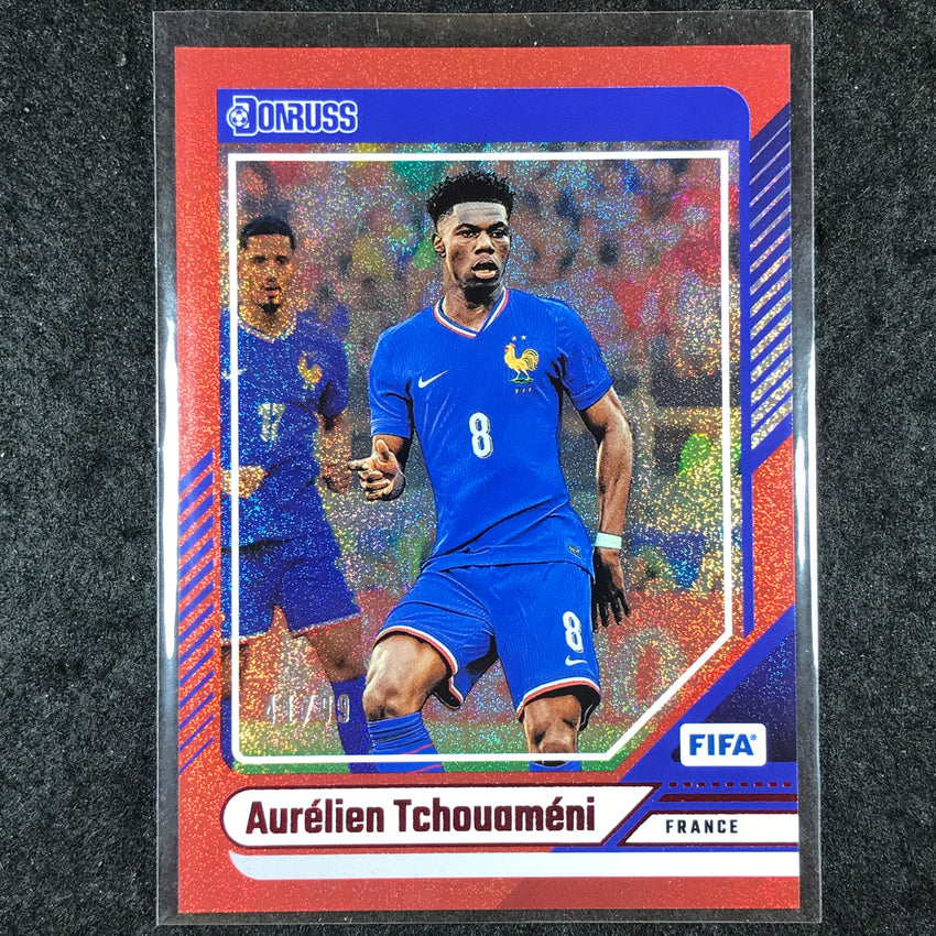 2024-25 Donruss Soccer AURELIEN TCHOUAMENI Base Red 41/99 #112