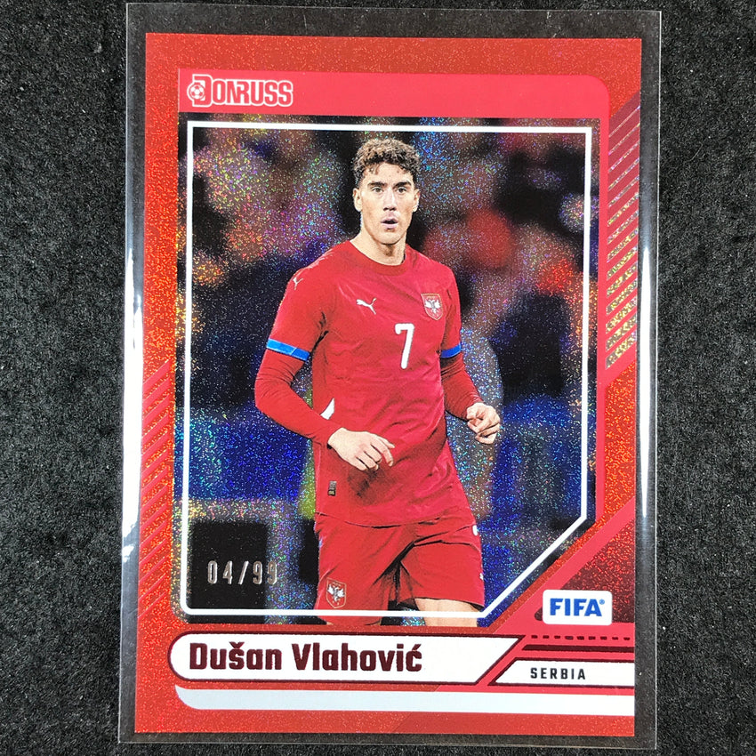 2024-25 Donruss Soccer DUSAN VLAHOVIC Base Red 4/99 #146