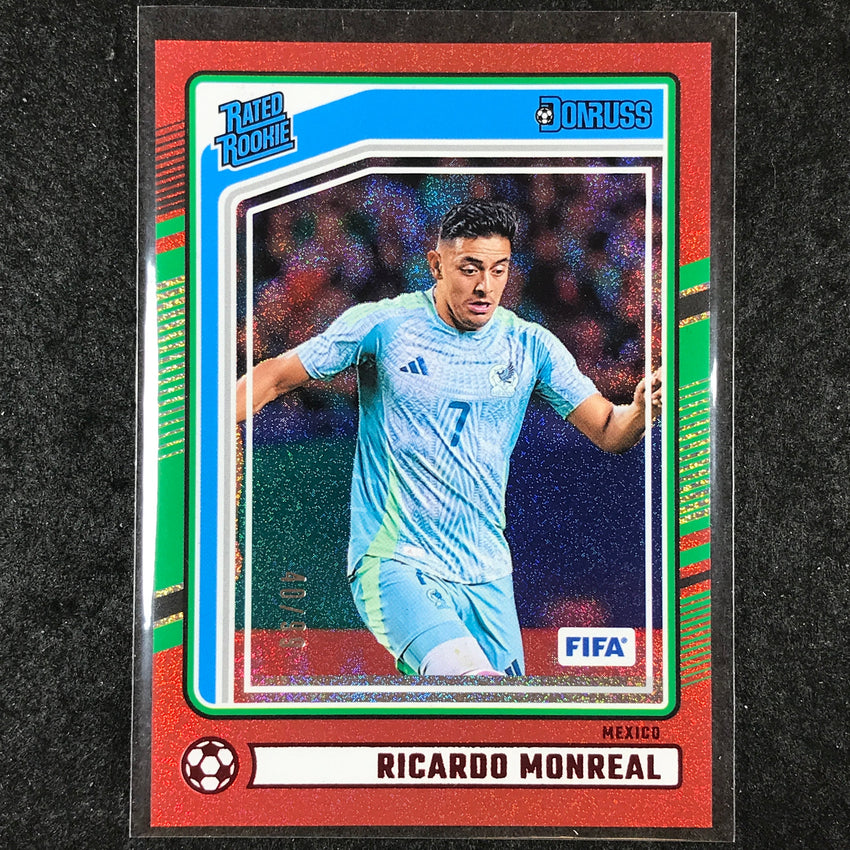 2024-25 Donruss Soccer RICARDO MONREAL Rated Rookie Red 40/99 #188