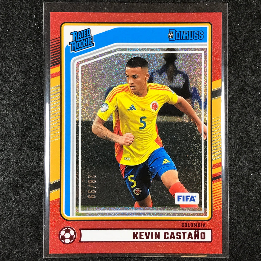 2024-25 Donruss Soccer KEVIN CASTANO Rated Rookie Red 28/99 #189