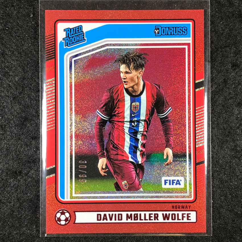 2024-25 Donruss Soccer DAVID MOLLER WOLFE Rated Rookie Red 30/99 #197