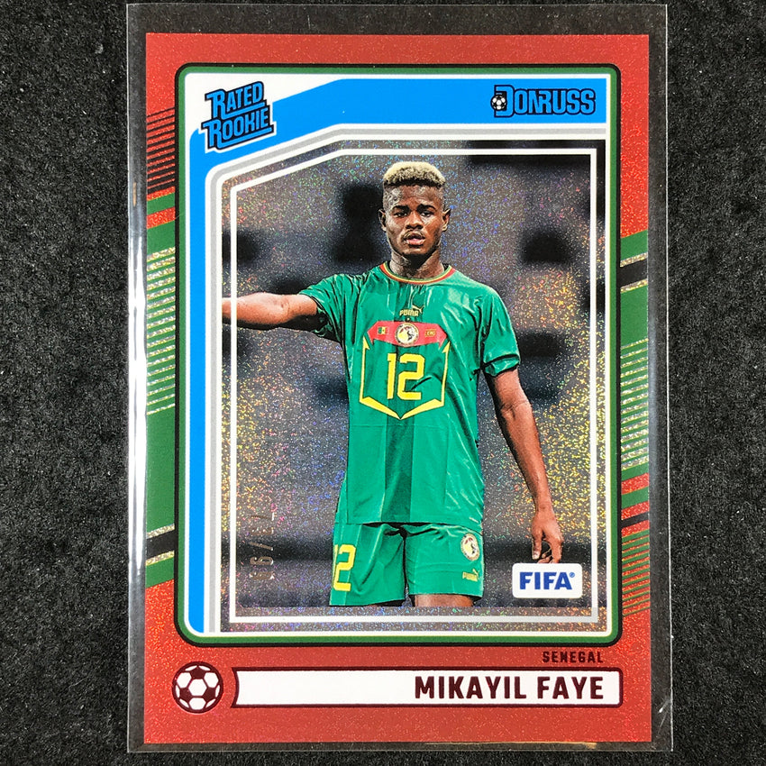 2024-25 Donruss Soccer MIKAYIL FAYE Rated Rookie Red 73/99 #200