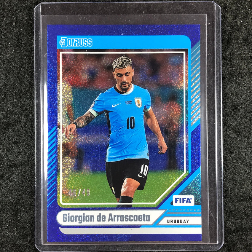2024-25 Donruss Soccer GIORGIAN DE ARRASCAETA Base Blue 46/49 #34