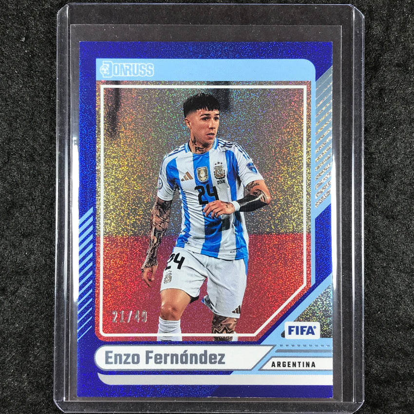 2024-25 Donruss Soccer ENZO FERNANDEZ Base Blue 21/49 #71