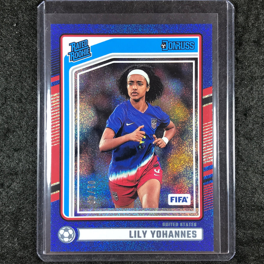 2024-25 Donruss Soccer LILY YOHANNES Rated Rookie Blue 1/49 #183