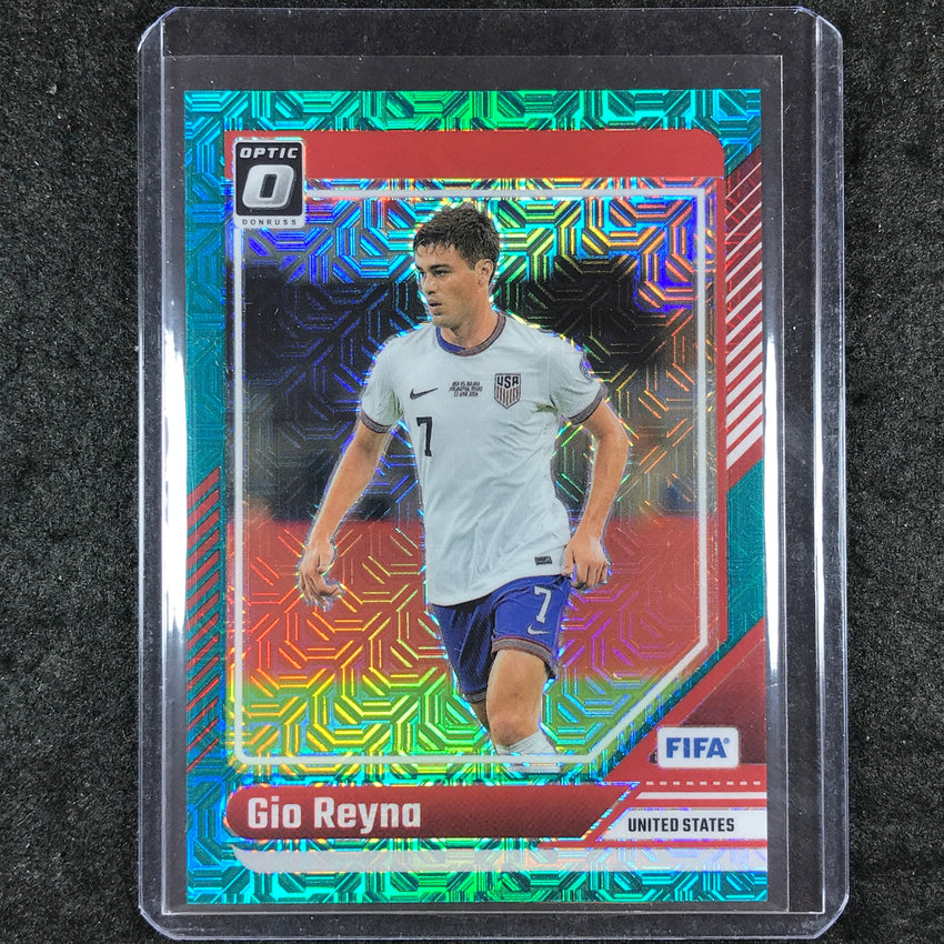 2024-25 Donruss Soccer GIO REYNA Optic Teal Mojo 18/49 #14