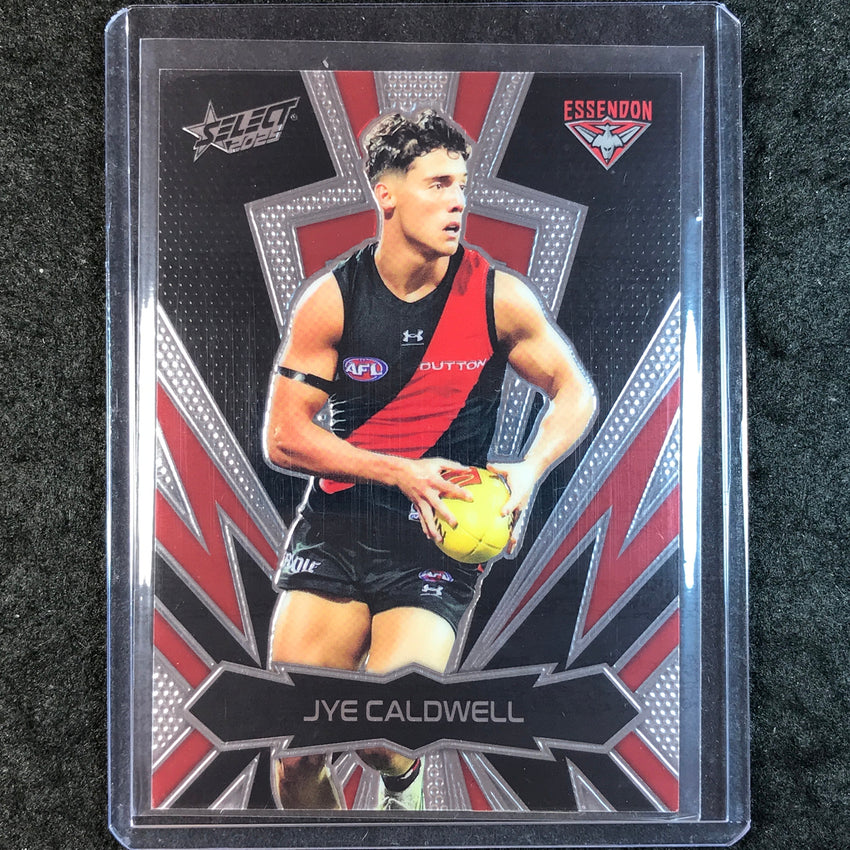 2025 Select AFL Footy Stars JYE CALDWELL Thunderbolt Gold Logo 26/399 #50