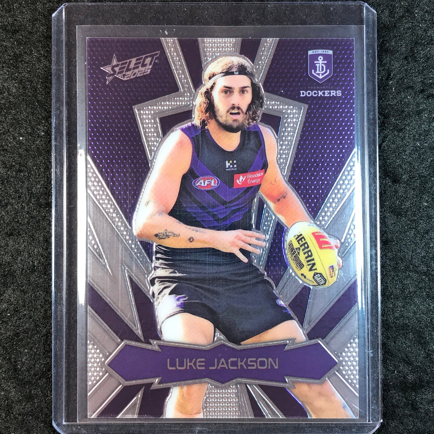 2025 Select AFL Footy Stars LUKE JACKSON Thunderbolt Gold Logo 73/399 #67