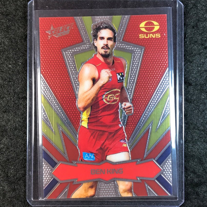 2025 Select AFL Footy Stars BEN KING Thunderbolt Gold Logo 137/399 #103