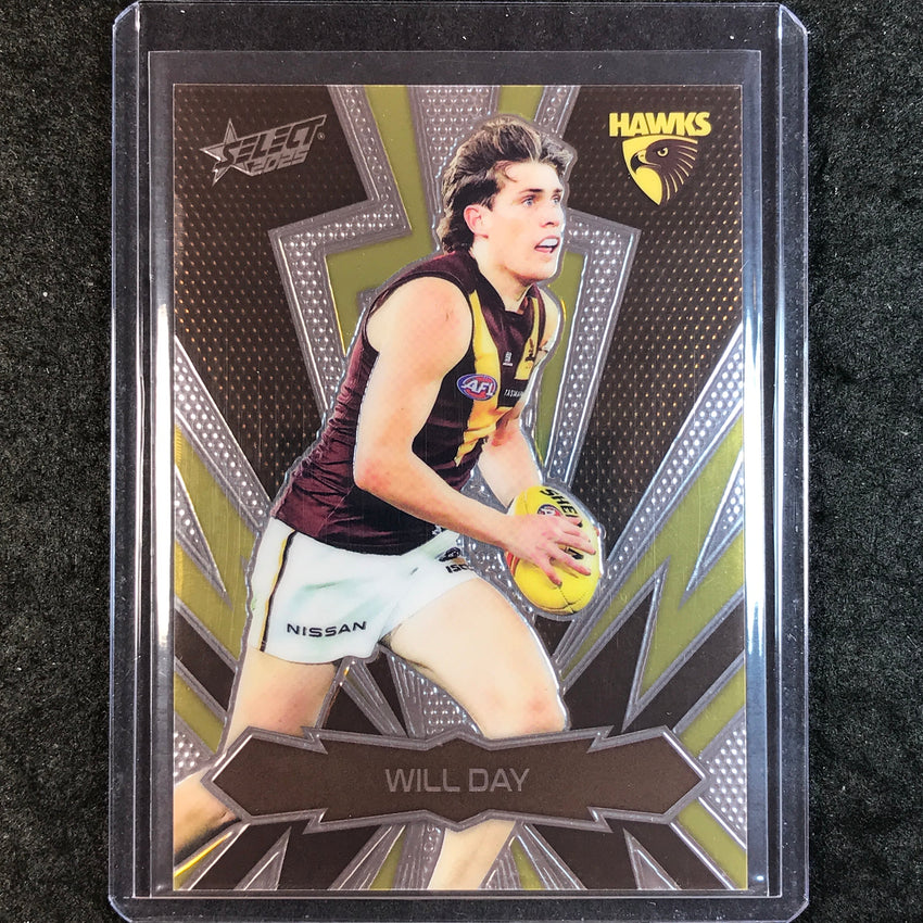 2025 Select AFL Footy Stars WILL DAY Thunderbolt Gold Logo 104/399 #110