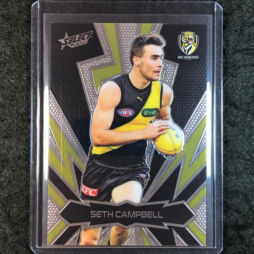 2025 Select AFL Footy Stars SETH CAMPBELL Thunderbolt Gold Logo 157/399 #159