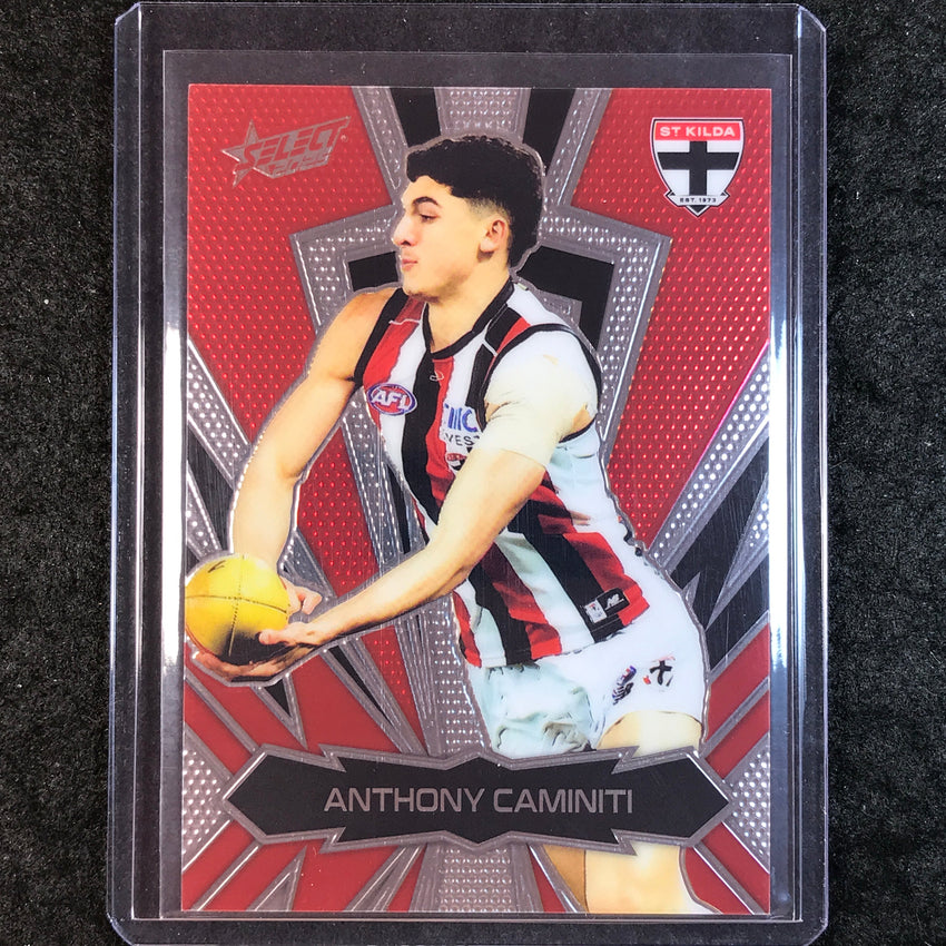 2025 Select AFL Footy Stars ANTHONY CAMINITI Thunderbolt Gold Logo 357/399 #169
