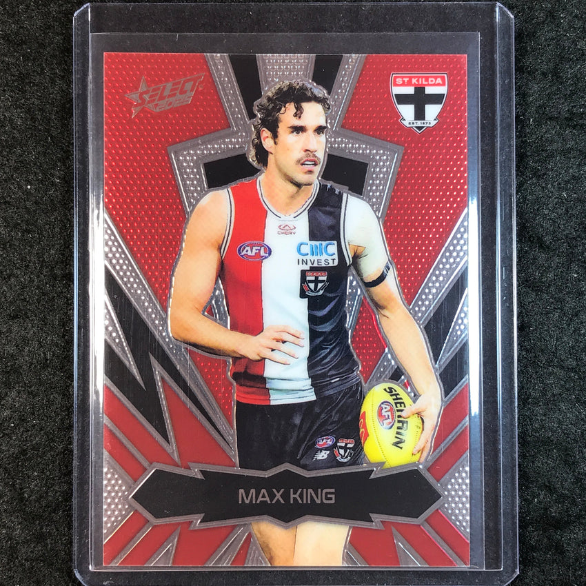 2025 Select AFL Footy Stars MAX KING Thunderbolt Gold Logo 385/399 #171