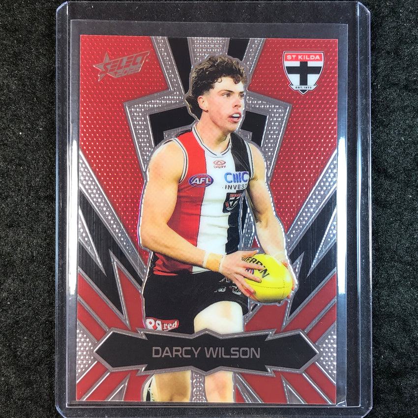 2025 Select AFL Footy Stars DARCY WILSON Thunderbolt Gold Logo 379/399 #179