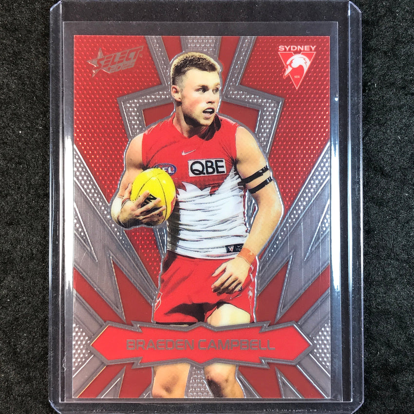 2025 Select AFL Footy Stars BRAEDON CAMPBELL Thunderbolt Gold Logo 244/399 #182