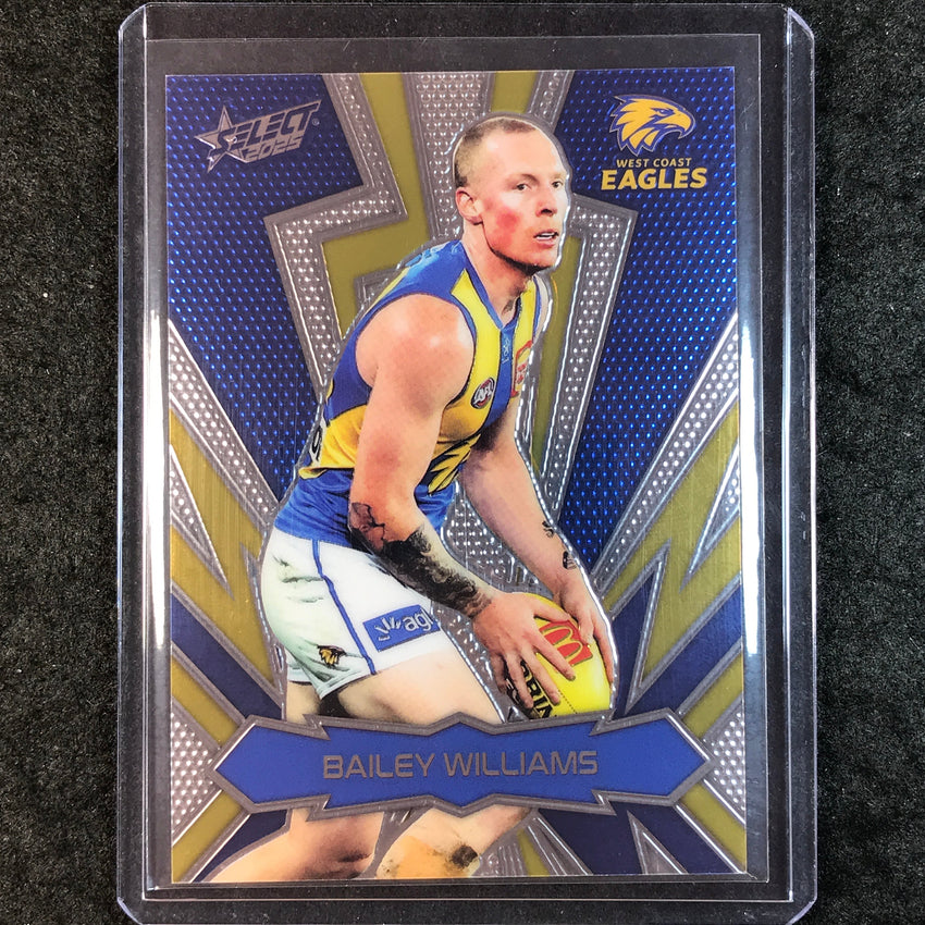 2025 Select AFL Footy Stars BAILEY WILLIAMS Thunderbolt Gold Logo 25/399 #203