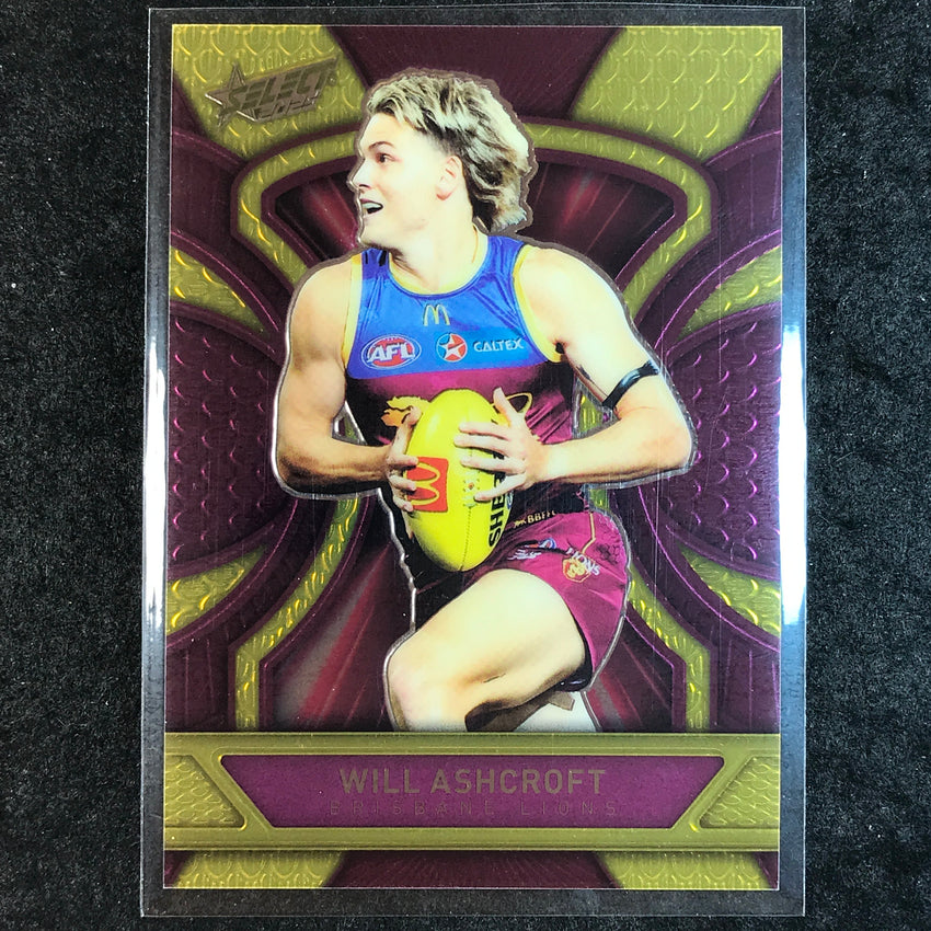 2025 Select AFL Footy Stars WILL ASHCROFT Luminous Dragon Scales 677/799 #15