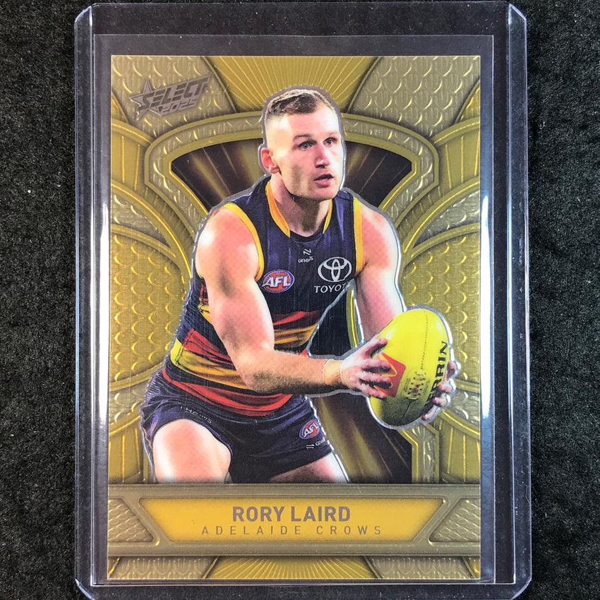 2025 Select AFL Footy Stars RORY LAIRD Dragon Scales Refractor Gold 245/399 #6