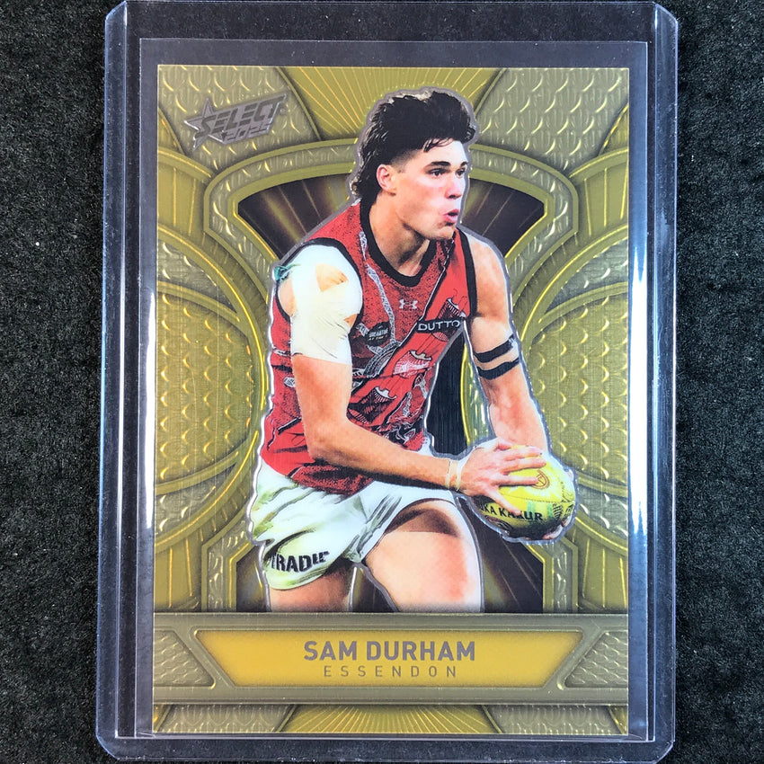 2025 Select AFL Footy Stars SAM DURHAM Dragon Scales Refractor Gold 390/399 #52