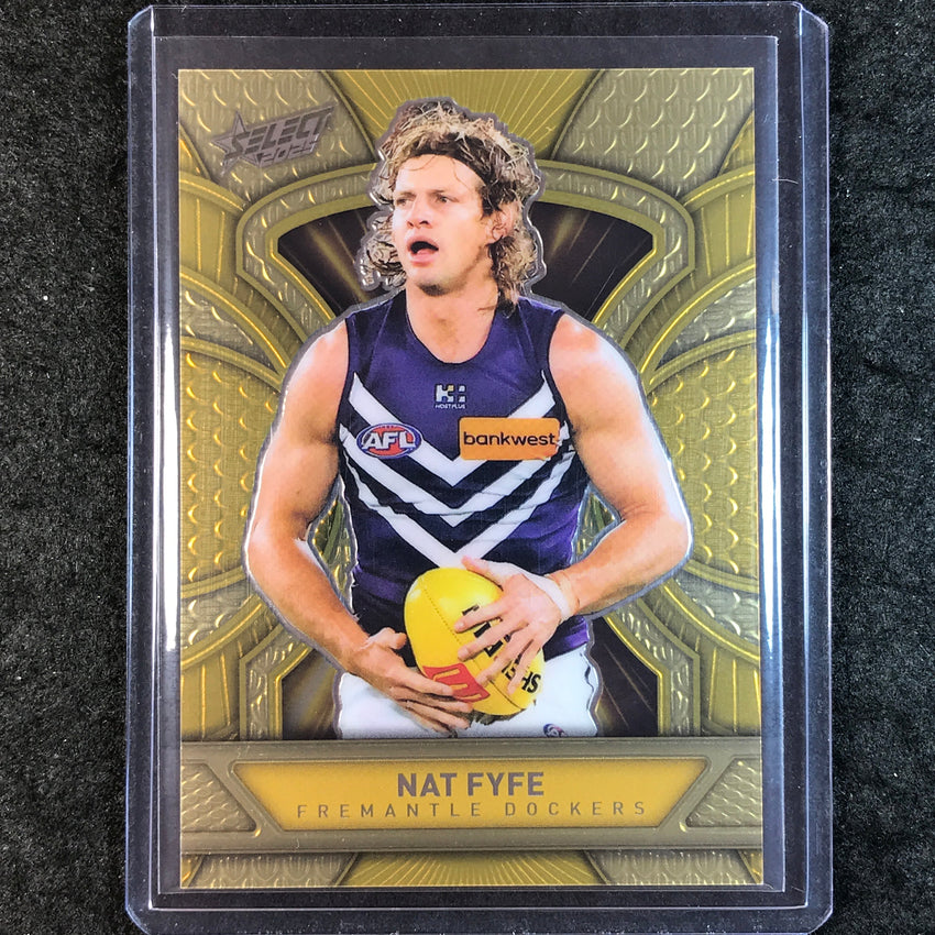 2025 Select AFL Footy Stars NAT FYFE Dragon Scales Refractor Gold 87/399 #66