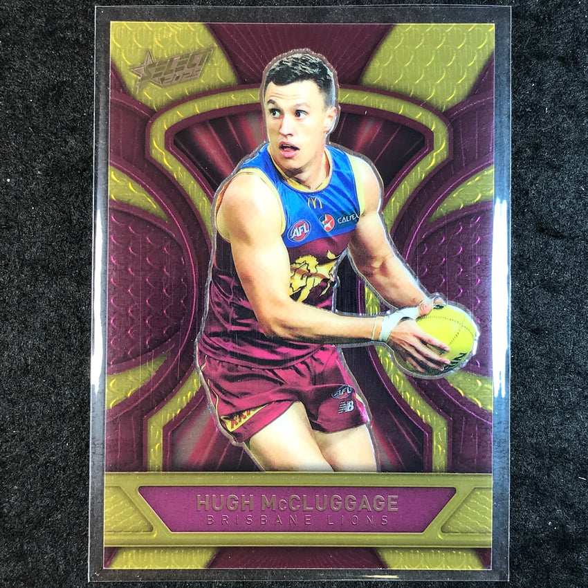 2025 Select AFL Footy Stars HUGH MCCLUGGAGE Luminous Dragon Scales 250/799 #21