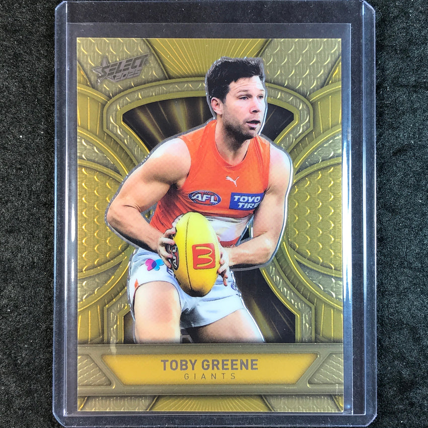 2025 Select AFL Footy Stars TOBY GREENE Dragon Scales Refractor Gold 393/399 #89