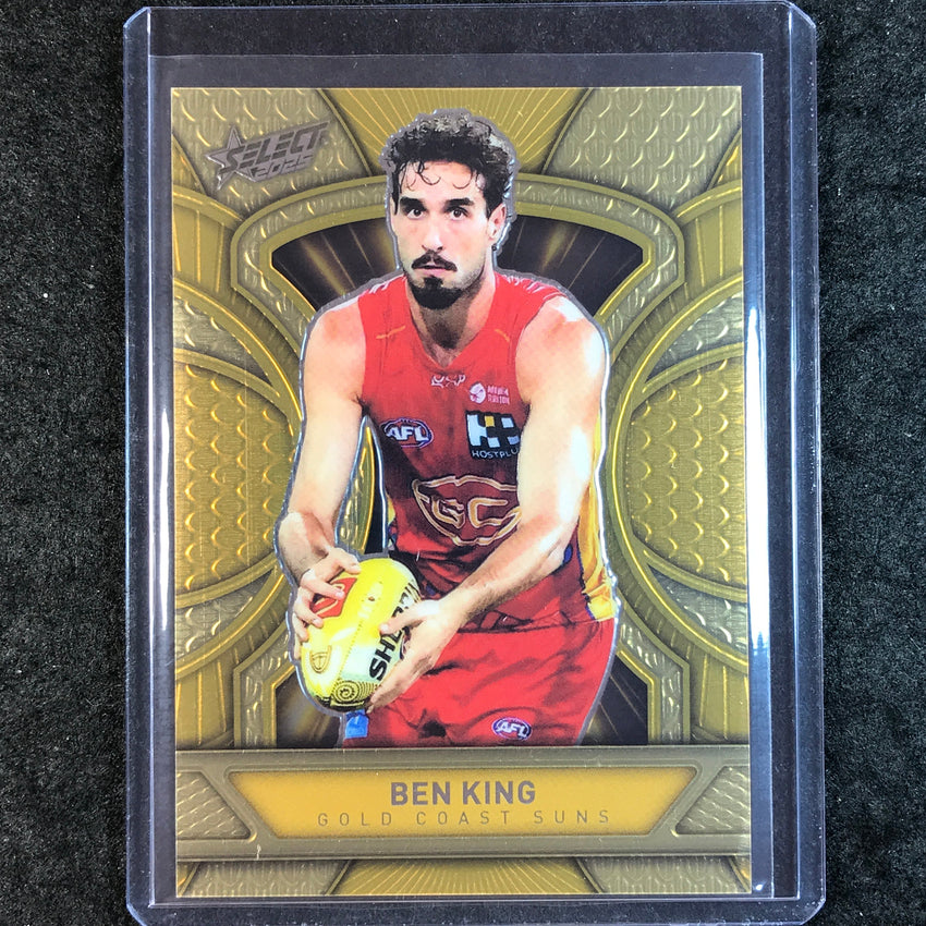 2025 Select AFL Footy Stars BEN KING Dragon Scales Refractor Gold 003/399 #103