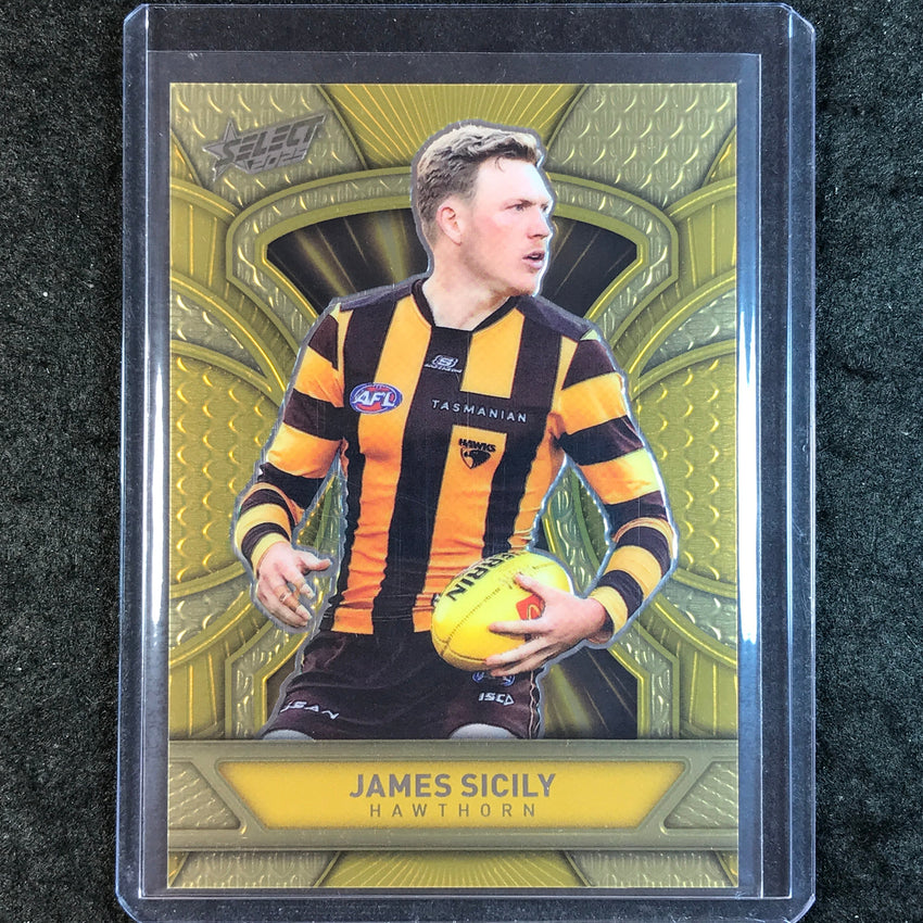 2025 Select AFL Footy Stars JAMES SICILY Dragon Scales Gold 174/399 #117