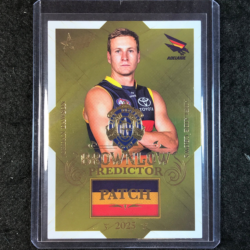 2025 Select AFL Footy Stars JORDAN DAWSON Brownlow Predictor Patch 9/220