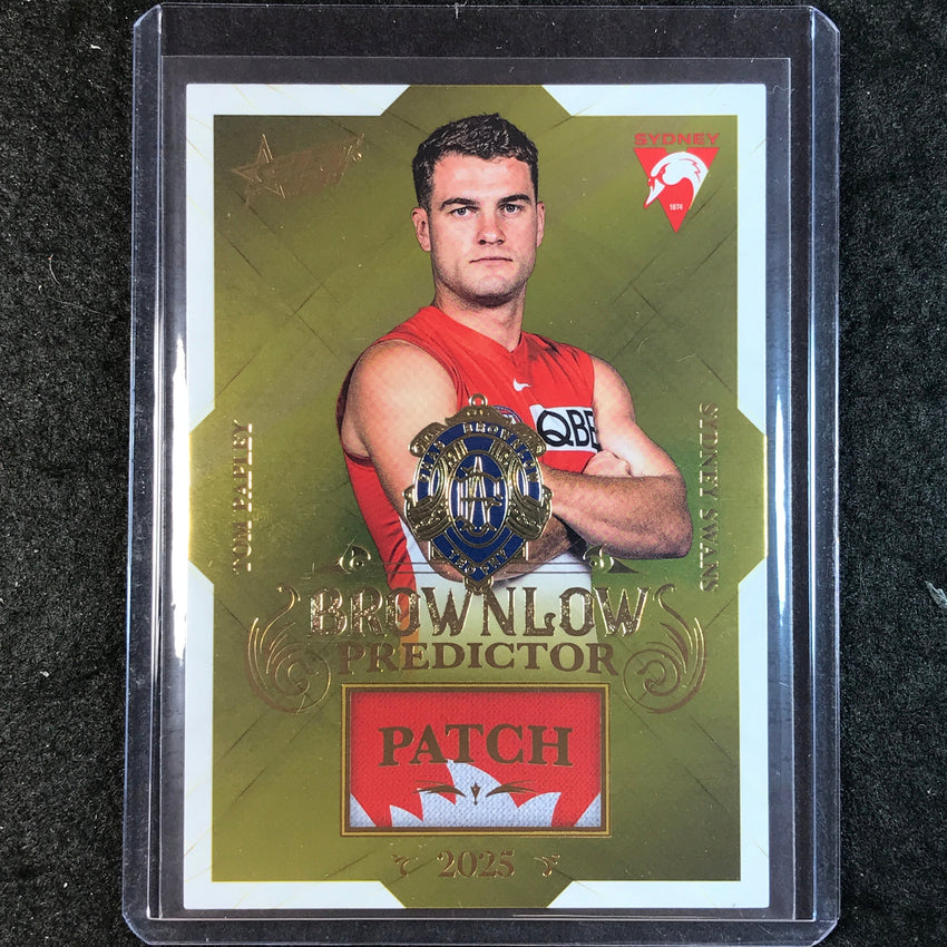 2025 Select AFL Footy Stars TOM PAPLEY Brownlow Predictor Patch 59/220