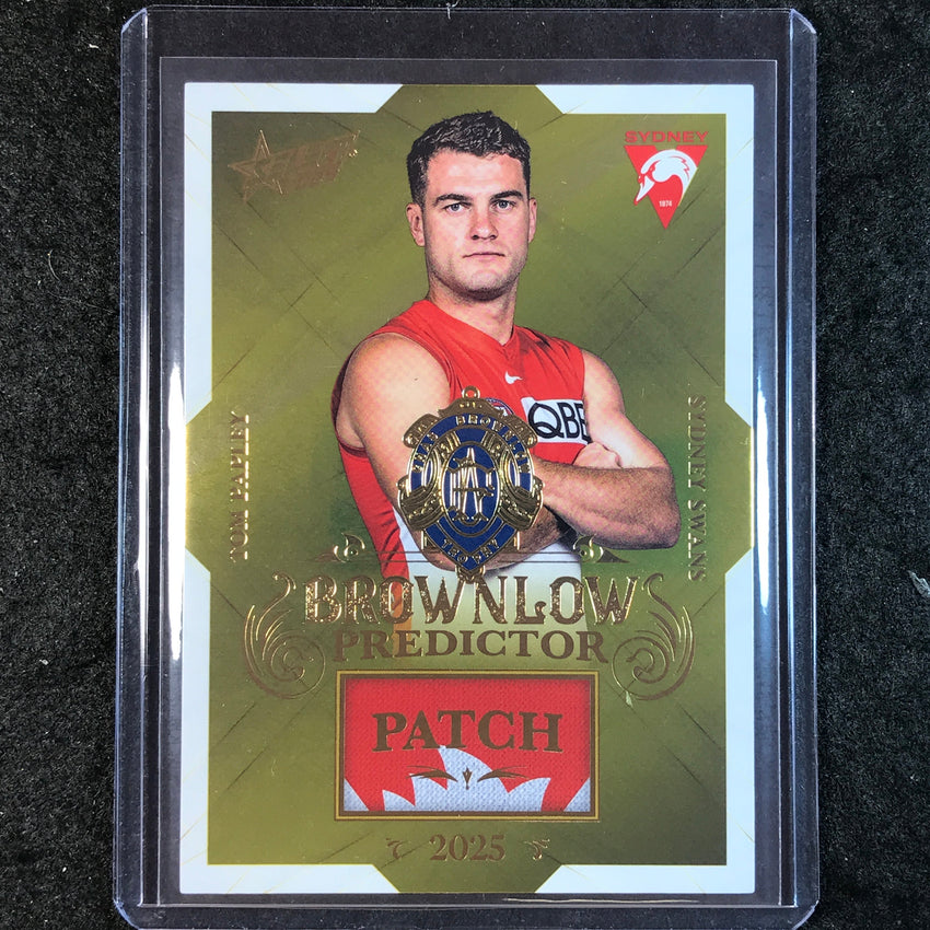 2025 Select AFL Footy Stars TOM PAPLEY Brownlow Predictor Patch 150/220