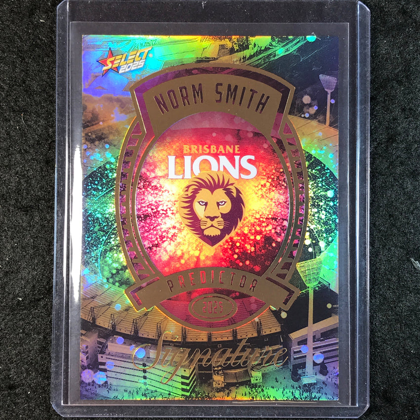 2025 Select AFL Footy Stars BRISBANE LIONS Norm Smith Predictor Signature 72/220