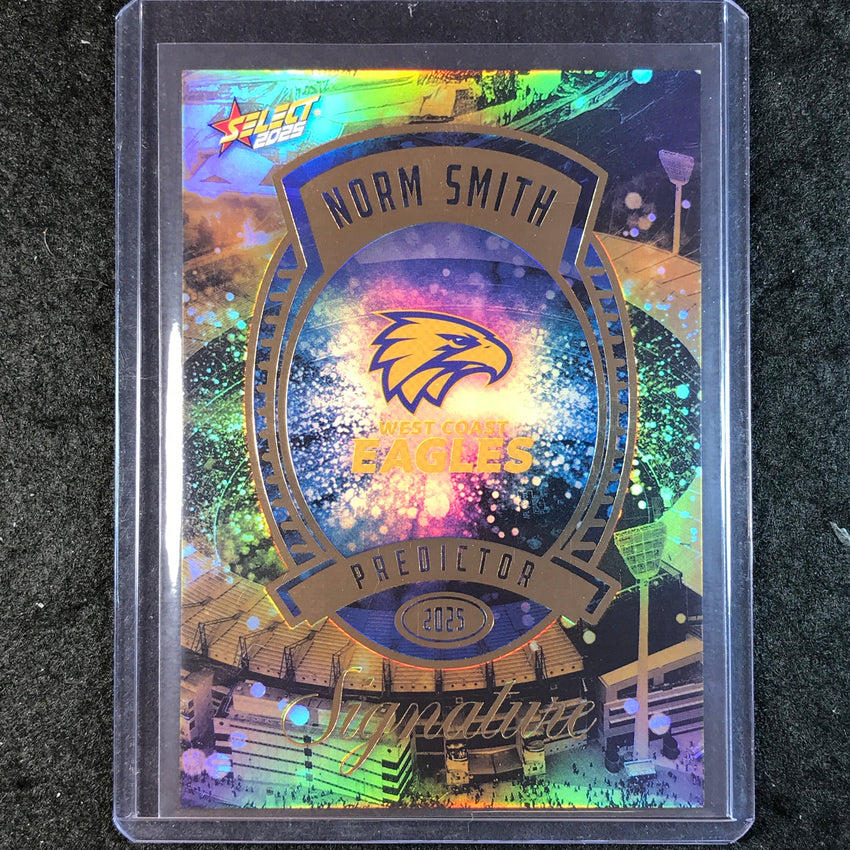 2025 AFL Footy Stars WEST COAST EAGLES Norm Smith Predictor Signature 39/220