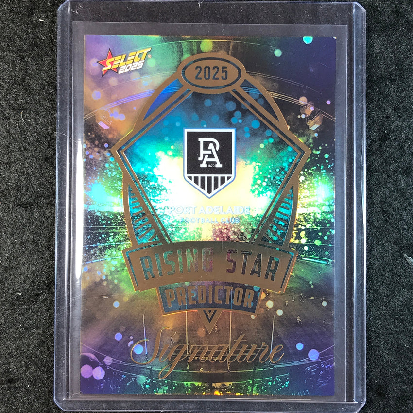 2025 AFL Footy Stars PORT ADELAIDE Rising Star Predictor Signature 123/220