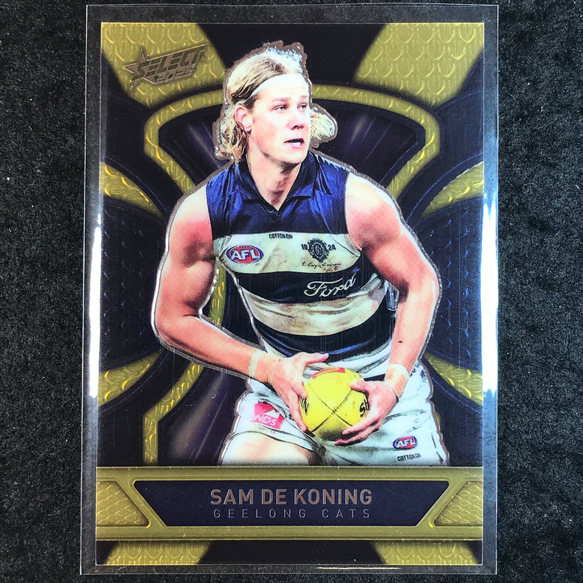2025 Select AFL Footy Stars SAM DE KONING Luminous Dragon Scales 373/799 #76
