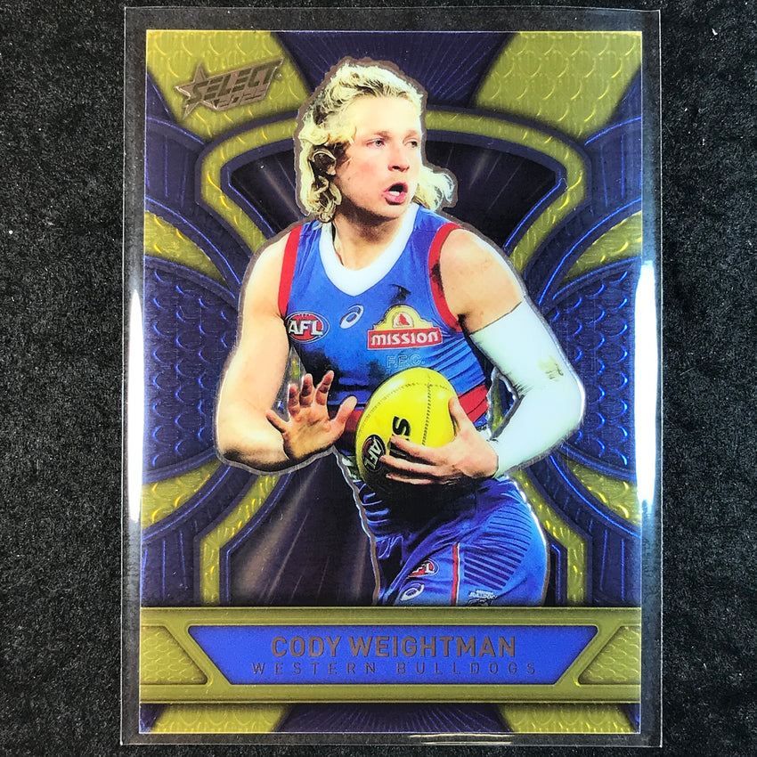 2025 Select AFL Footy Stars CODY WEIGHTMAN Luminous Dragon Scales 009/799 #215