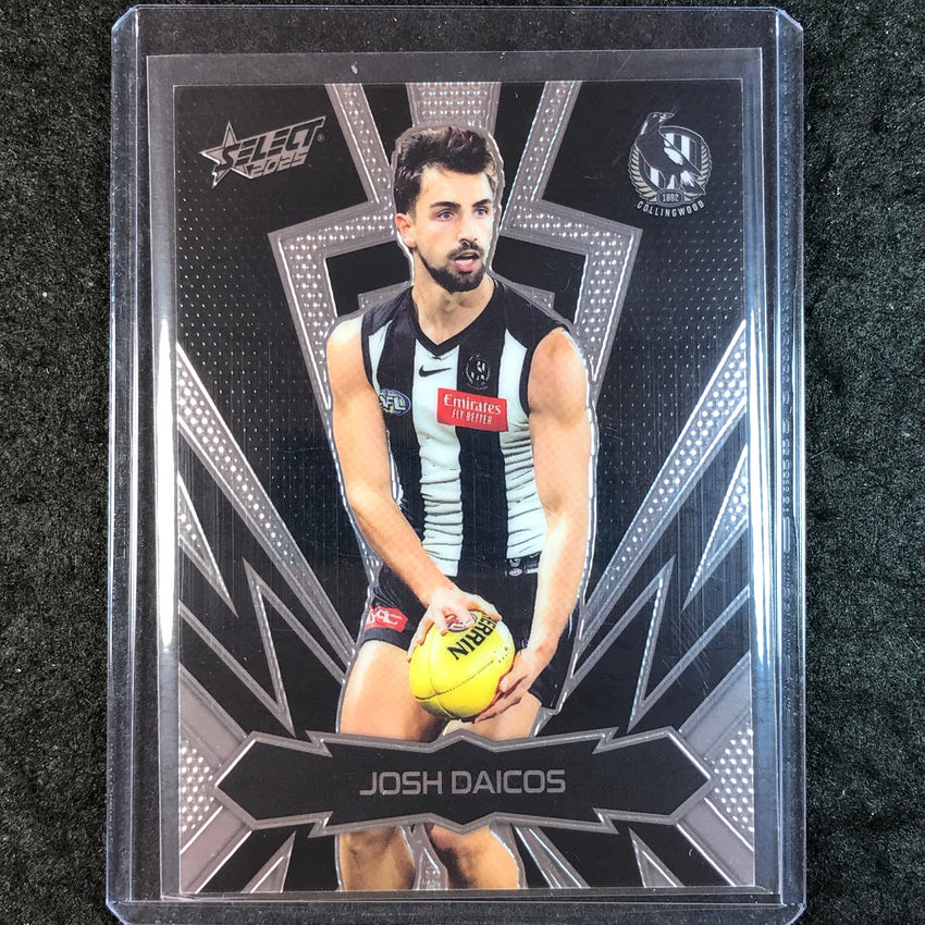 2025 Select AFL Footy Stars JOSH DAICOS Thunderbolt Gold Logo 33/399 #38