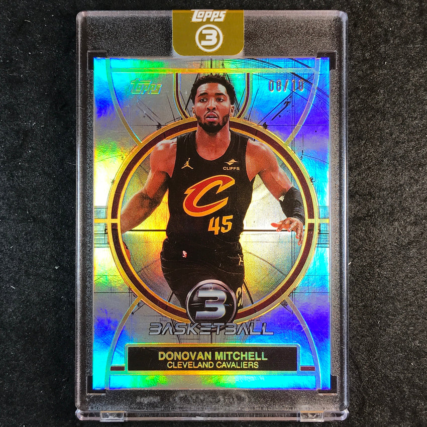 2025-26 Topps Three DONOVAN MITCHELL Base Gold 8/10 #3