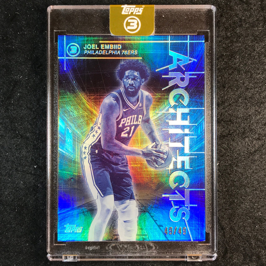 2025-26 Topps Three JOEL EMBIID Architects Silver 49/49