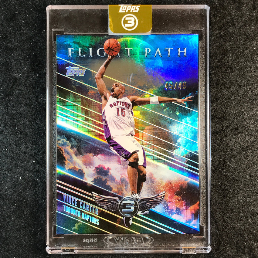 2025-26 Topps Three VINCE CARTER Flight Path 45/49