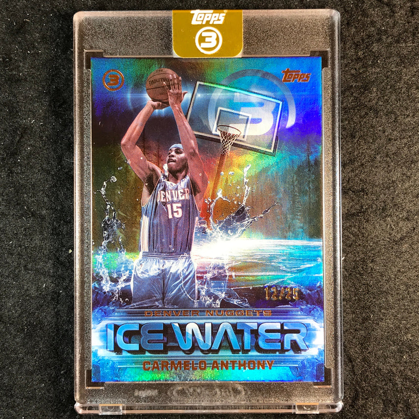 2025-26 Topps Three CARMELO ANTHONY Ice Water Bronze 12/25