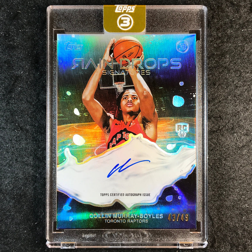 2025-26 Topps Three COLLIN MURRAY-BOYLES Raindrops Signatures Rookie Auto 43/49